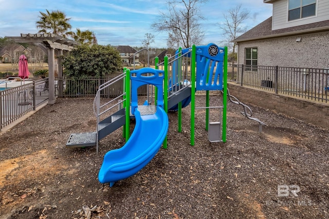 view of jungle gym