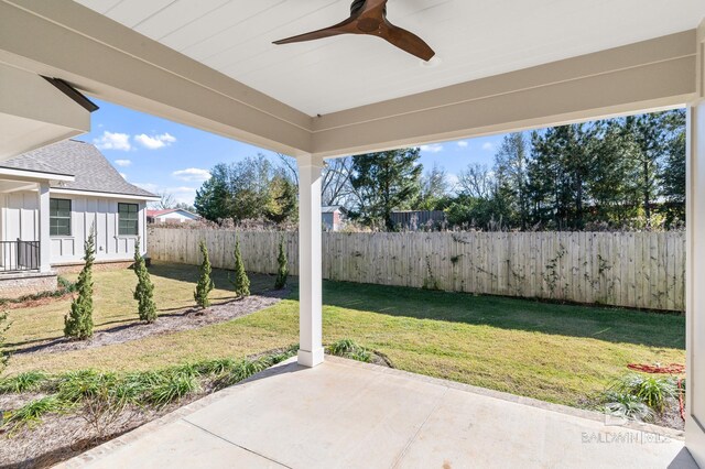 856 Geranium Dr, Fairhope, AL 36532 - view of patio with a ceiling fan