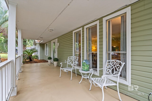 view of patio / terrace featuring a porch