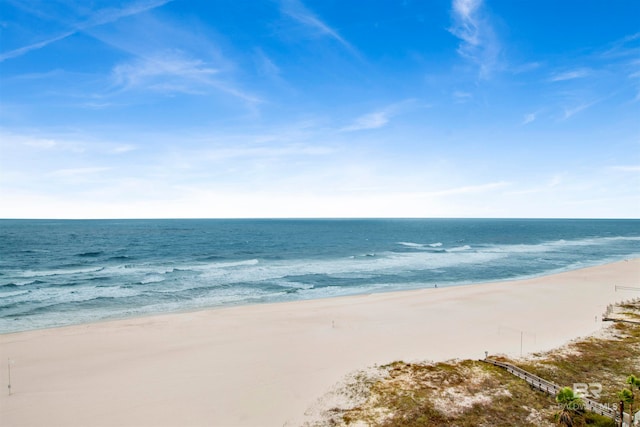 property view of water with a view of the beach