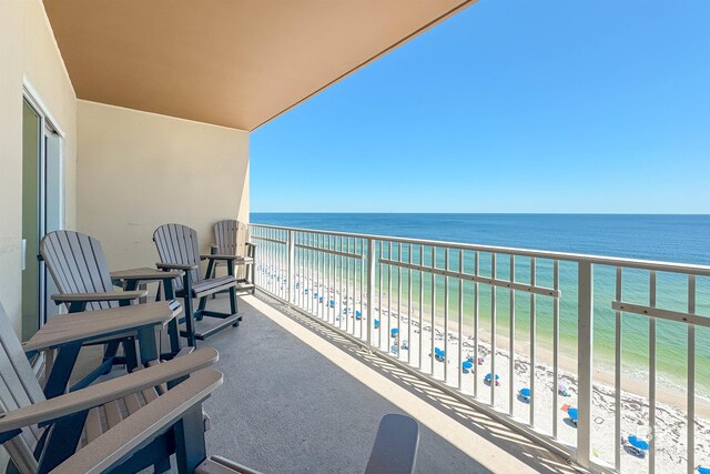 931 W Beach Blvd Unit 608, Gulf Shores, AL 36542 - balcony with view of water and beach