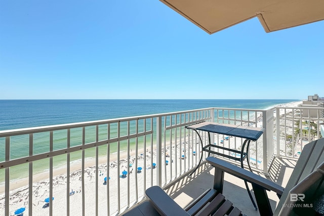 931 W Beach Blvd Unit 608, Gulf Shores, AL 36542 - balcony with view of water and beach