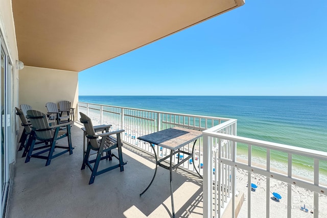 931 W Beach Blvd Unit 608, Gulf Shores, AL 36542 - balcony featuring a water view