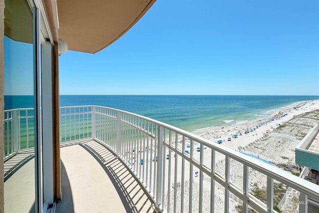 931 W Beach Blvd Unit 608, Gulf Shores, AL 36542 - balcony with view of water and beach