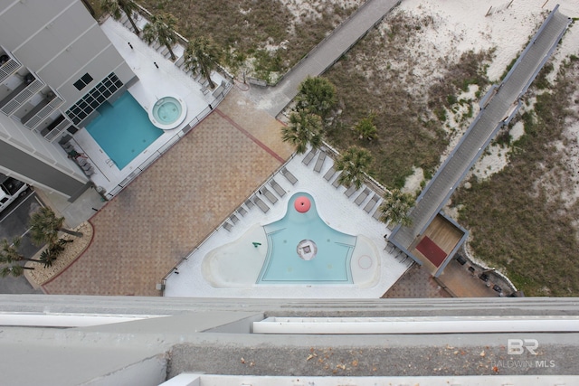 birds eye view of property