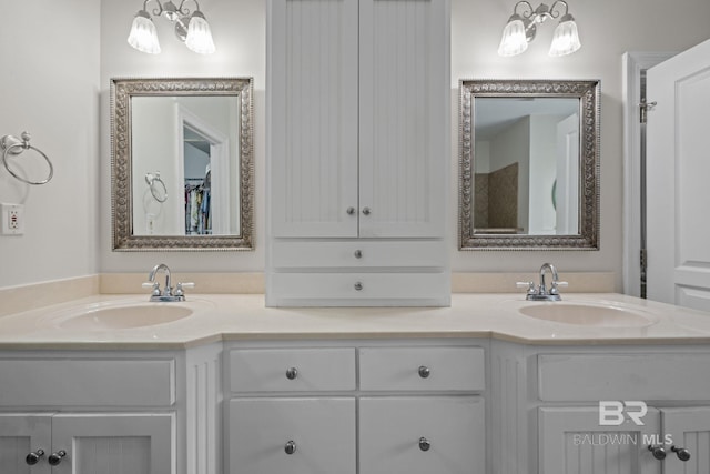 bathroom with vanity