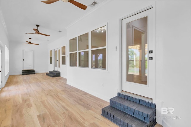 sunroom with visible vents