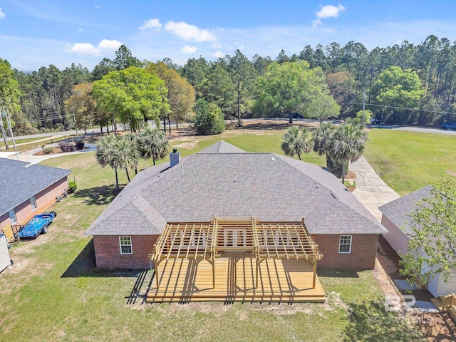 drone / aerial view