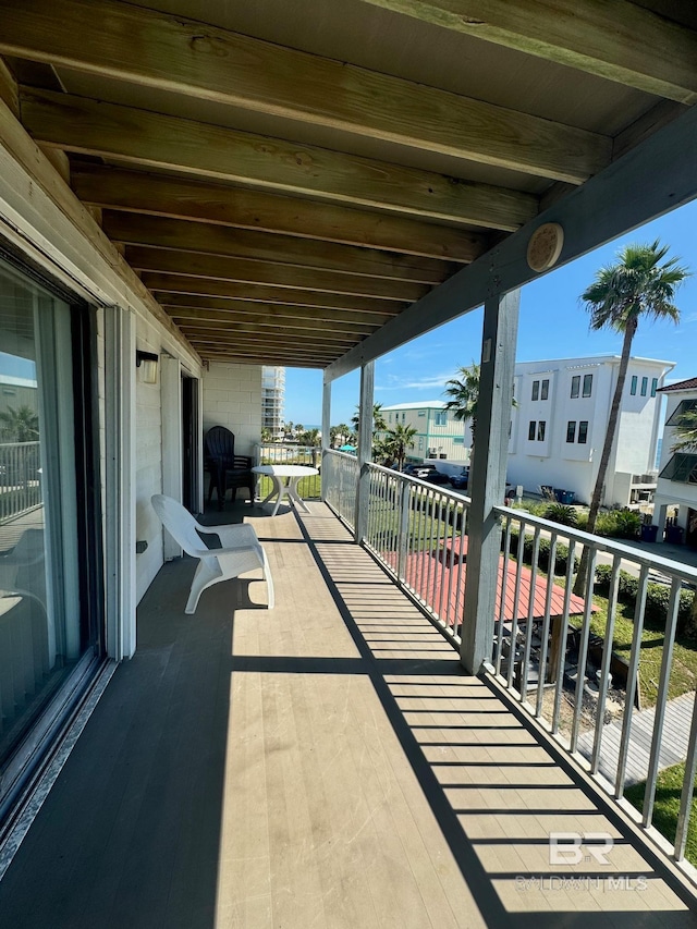 view of balcony