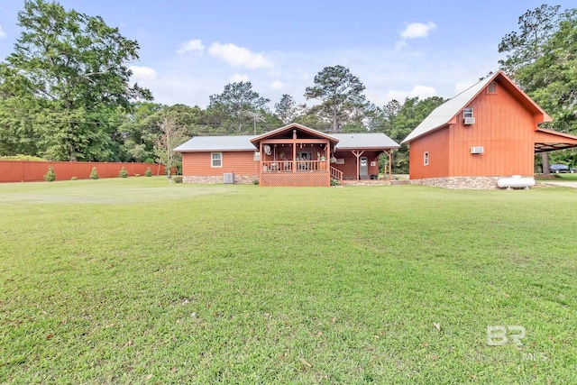 196 Jernigan Rd, Brewton, AL 36426 - back of property featuring a porch