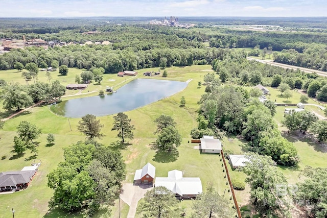 196 Jernigan Rd, Brewton, AL 36426 - aerial view of a large body of water and a heavily wooded area