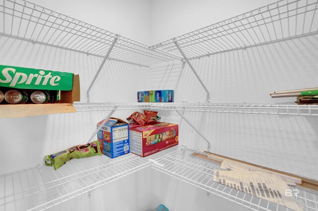 view of storage area