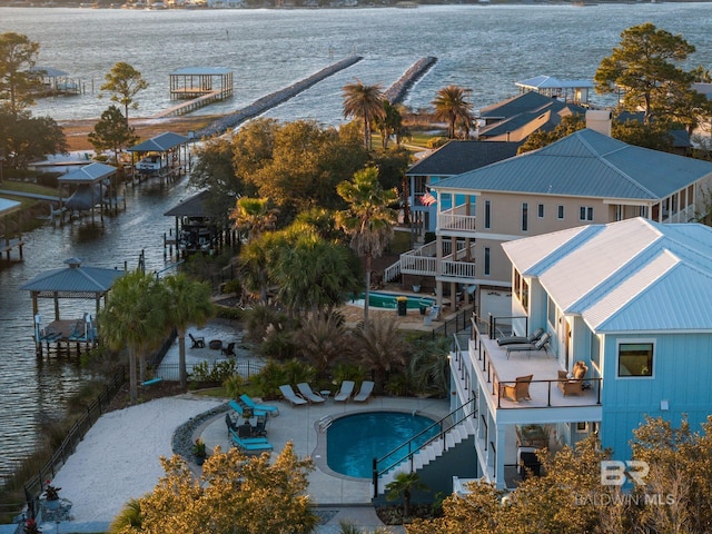 30471 Harbour Dr, Orange Beach, AL 36561 - aerial view with a water view