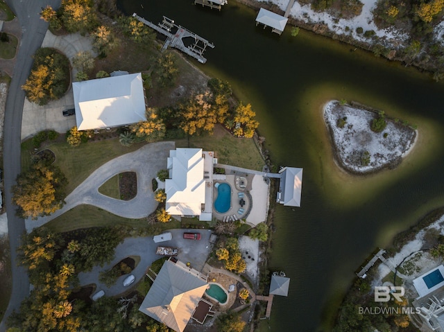 30471 Harbour Dr, Orange Beach, AL 36561 - birds eye view of property with a water view
