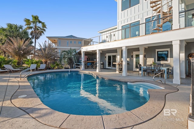 30471 Harbour Dr, Orange Beach, AL 36561 - view of swimming pool with a patio area and a fenced in pool