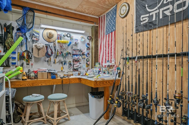 30471 Harbour Dr, Orange Beach, AL 36561 - misc room with a workshop area and concrete flooring