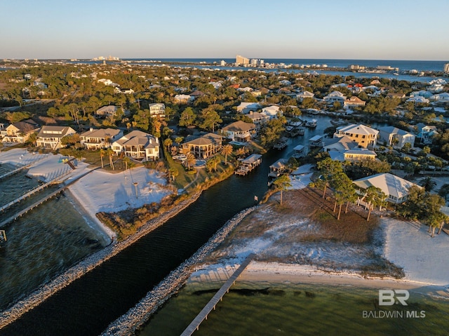 30471 Harbour Dr, Orange Beach, AL 36561 - aerial view featuring a residential view and a water view