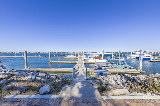 28105 Perdido Beach Blvd Unit C-314, Orange Beach, AL 36561 - view of dock with a water view and boat lift