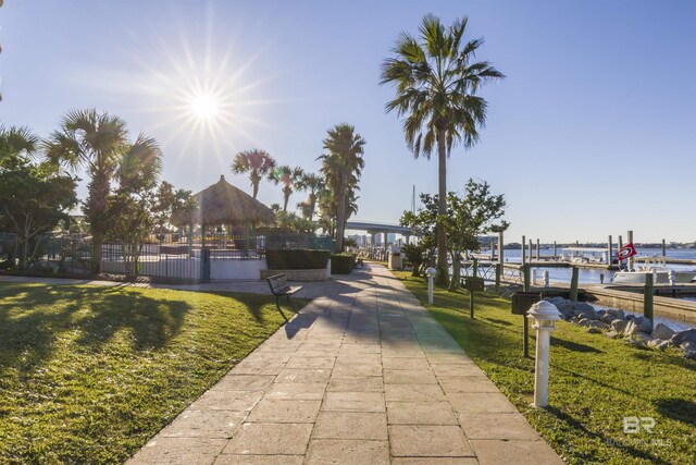 28105 Perdido Beach Blvd Unit C-314, Orange Beach, AL 36561 - view of home's community featuring a lawn and a water view