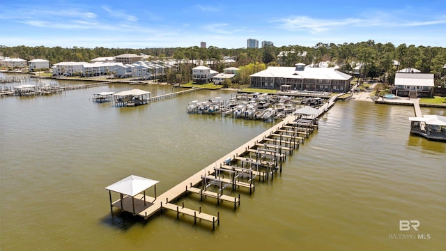 25773 Canal Rd Unit 28, Orange Beach, AL 36561 - dock area featuring boat lift and a water view