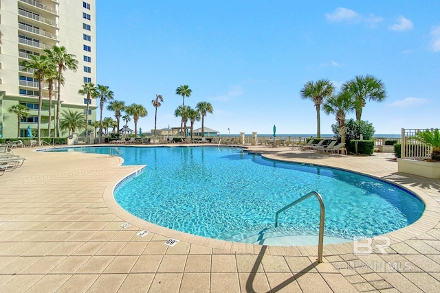 pool featuring a patio