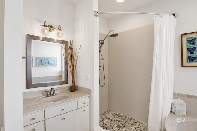 7166 Sharp Reef, Pensacola, FL 32507 - full bath with vanity, tiled shower, and a bathtub