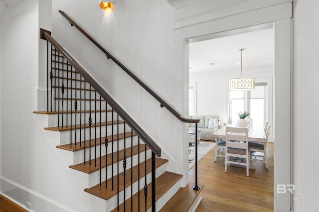 902 Inlet Cir, Gulf Shores, AL 36542 - stairway with wood finished floors
