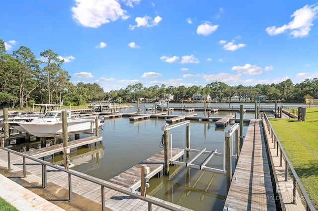 902 Inlet Cir, Gulf Shores, AL 36542 - dock area featuring a water view and boat lift
