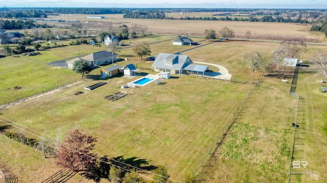 13450 County Road 91, Elberta, AL 36530 - birds eye view of property with a rural view