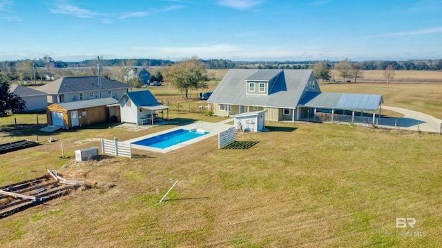 13450 County Road 91, Elberta, AL 36530 - drone / aerial view featuring a rural view