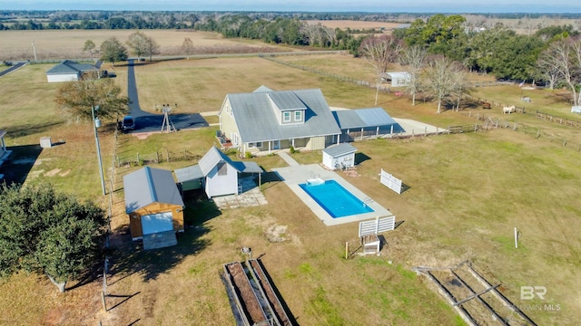 13450 County Road 91, Elberta, AL 36530 - drone / aerial view with a rural view