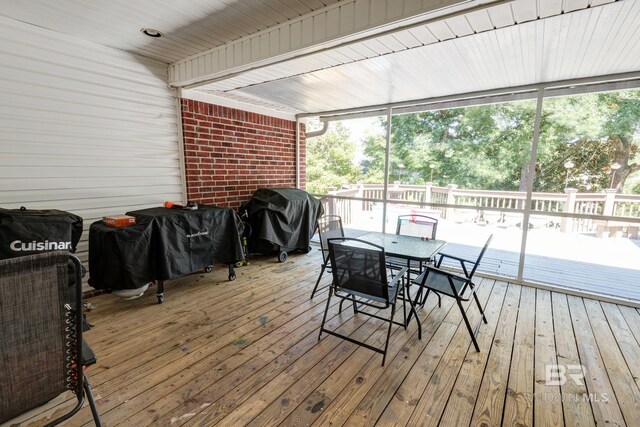 view of sunroom / solarium