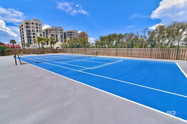 view of tennis court