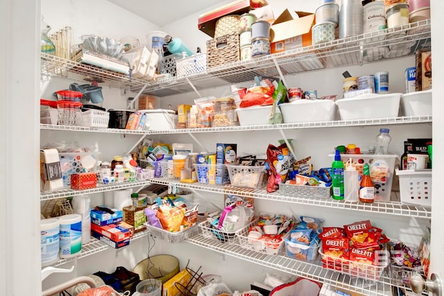 view of pantry