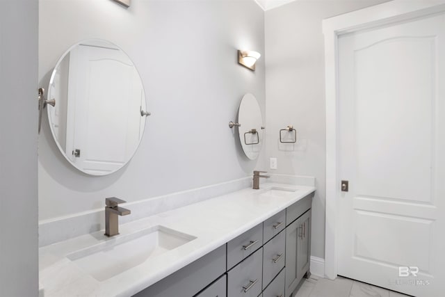 bathroom with vanity