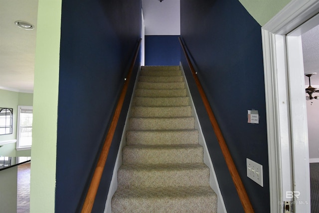 11151 Colvin Ln, Daphne, AL 36526 - staircase with ornamental molding and carpet floors