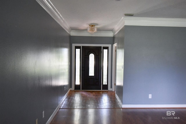 11151 Colvin Ln, Daphne, AL 36526 - foyer entrance featuring baseboards and ornamental molding