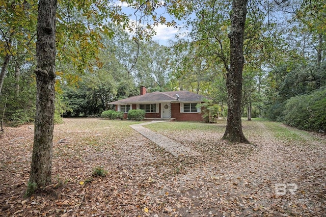 view of ranch-style home