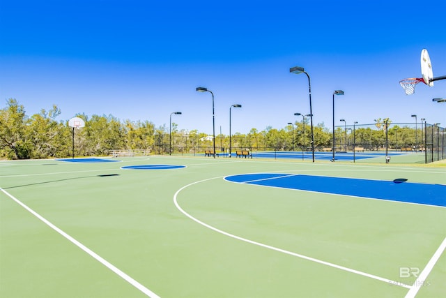 view of sport court with tennis court