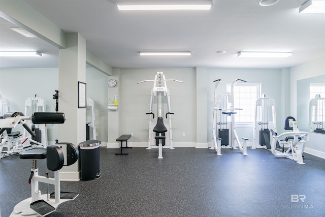 view of exercise room