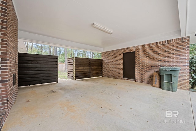 view of patio with fence