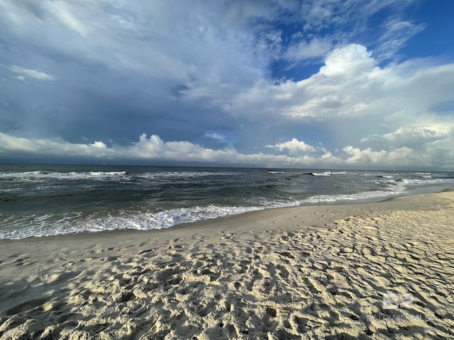 property view of water with a view of the beach