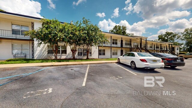 view of parking / parking lot