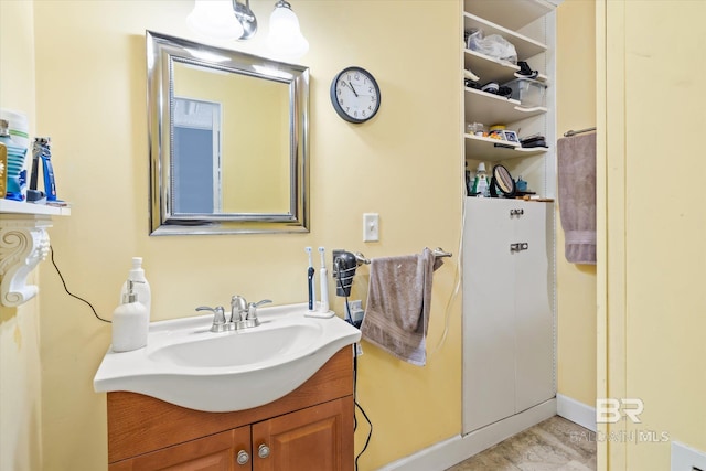 bathroom featuring vanity