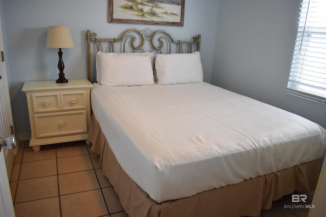 view of tiled bedroom