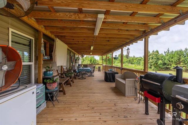 11691 Grantham Rd, Foley, AL 36535 - wooden terrace featuring area for grilling