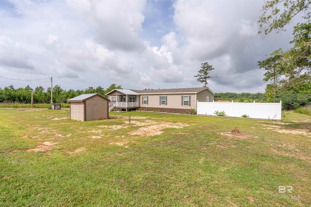 11691 Grantham Rd, Foley, AL 36535 - rear view of property with a storage unit