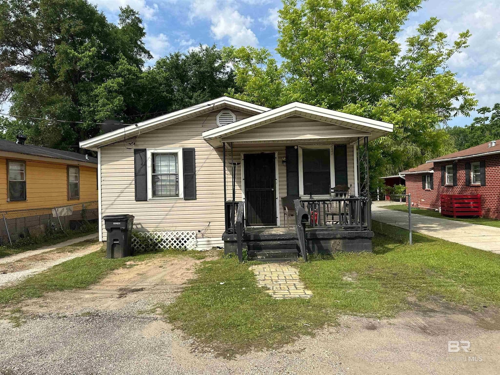 bungalow with a porch