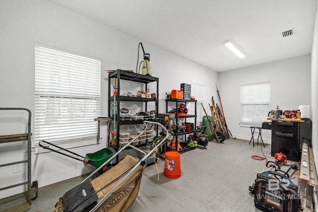 interior space featuring a wealth of natural light