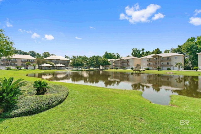 view of property view of water